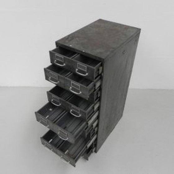 Image 1 of Industrial steel chest of drawers - 20 drawers 