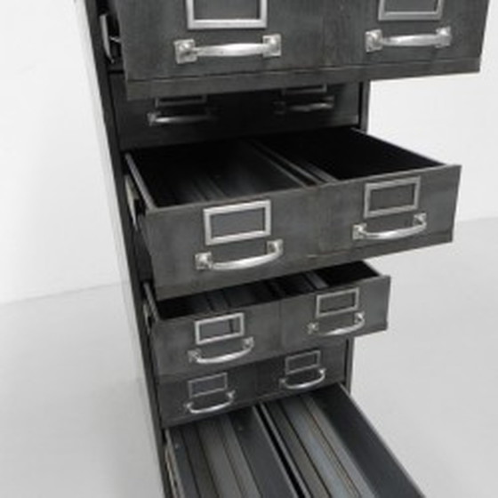 Image 1 of Industrial steel chest of drawers - 20 drawers 