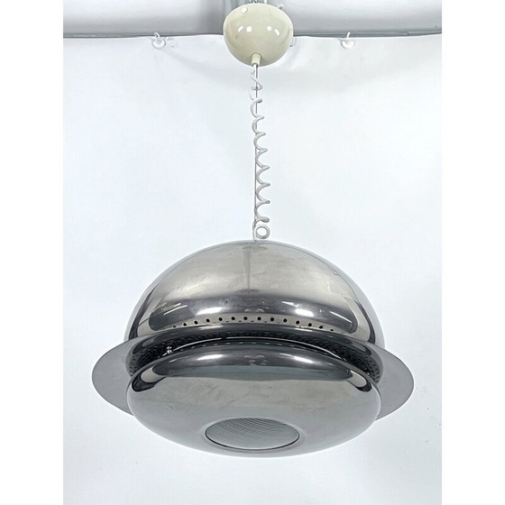 Image 1 of Vintage Nictea pendant lamp in nickel-plated brass by Afra and Tobia Scarpa for Flos, 1960