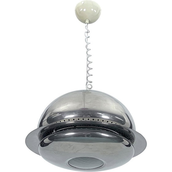 Image 1 of Vintage Nictea pendant lamp in nickel-plated brass by Afra and Tobia Scarpa for Flos, 1960