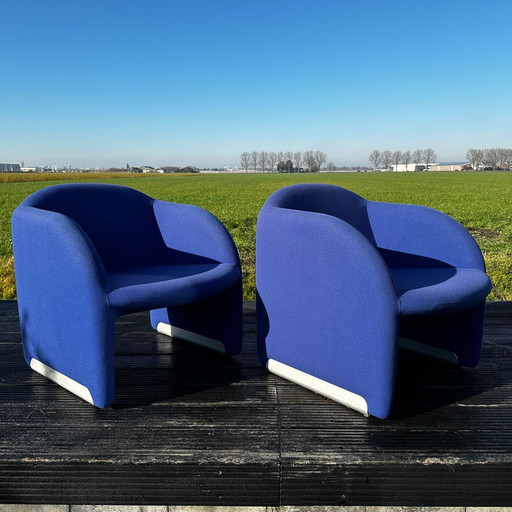 Artifort Armchairs "Ben" By Pierre Paulin Original Fabric