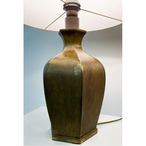 Coppia di lampade da tavolo vintage in bronzo