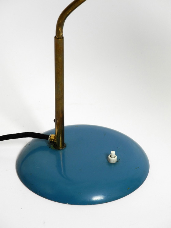 Image 1 of Wonderful Large Italian Mid Century Diabolo Table Lamp With Rotatable Neck
