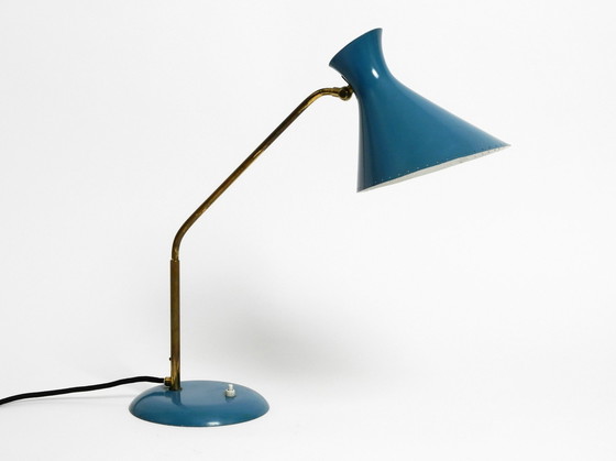 Image 1 of Wonderful Large Italian Mid Century Diabolo Table Lamp With Rotatable Neck