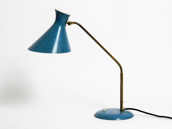 Image 1 of Wonderful Large Italian Mid Century Diabolo Table Lamp With Rotatable Neck