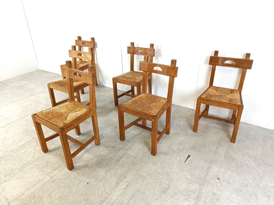 Image 1 of 6x Brutalist chairs