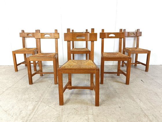 Image 1 of 6x Brutalist chairs