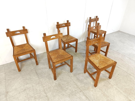 Image 1 of 6x Brutalist chairs