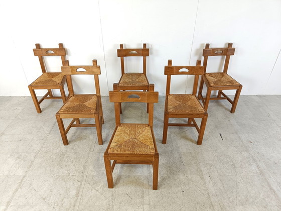 Image 1 of 6x Brutalist chairs