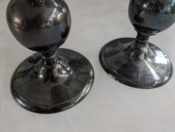 Image 1 of 2x Copper Candlesticks