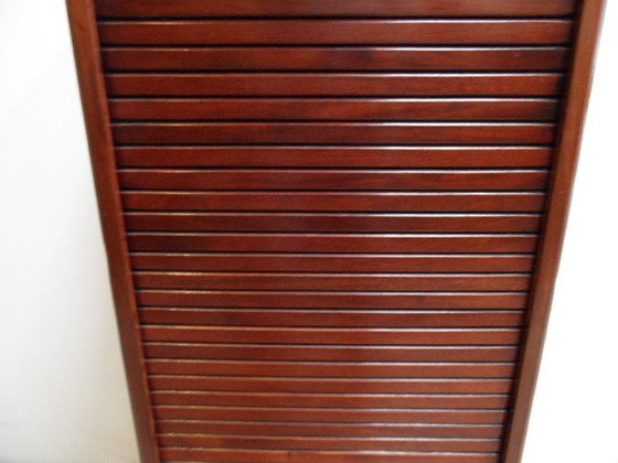 Image 1 of Mahogany Roller Shutter Cabinet