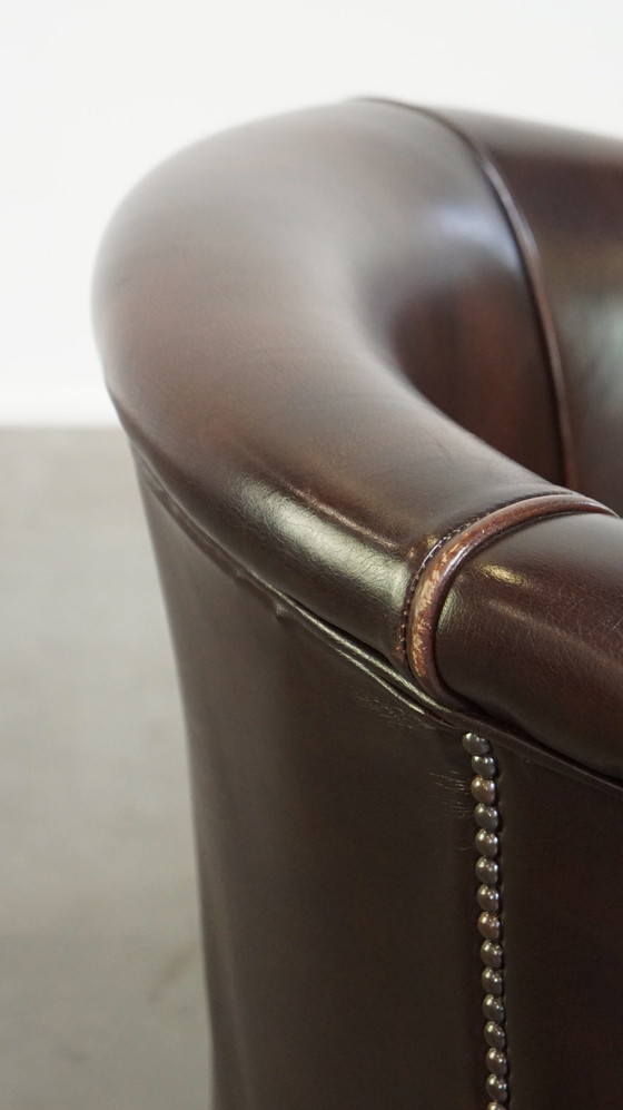 Image 1 of Beef Leather Club Armchair