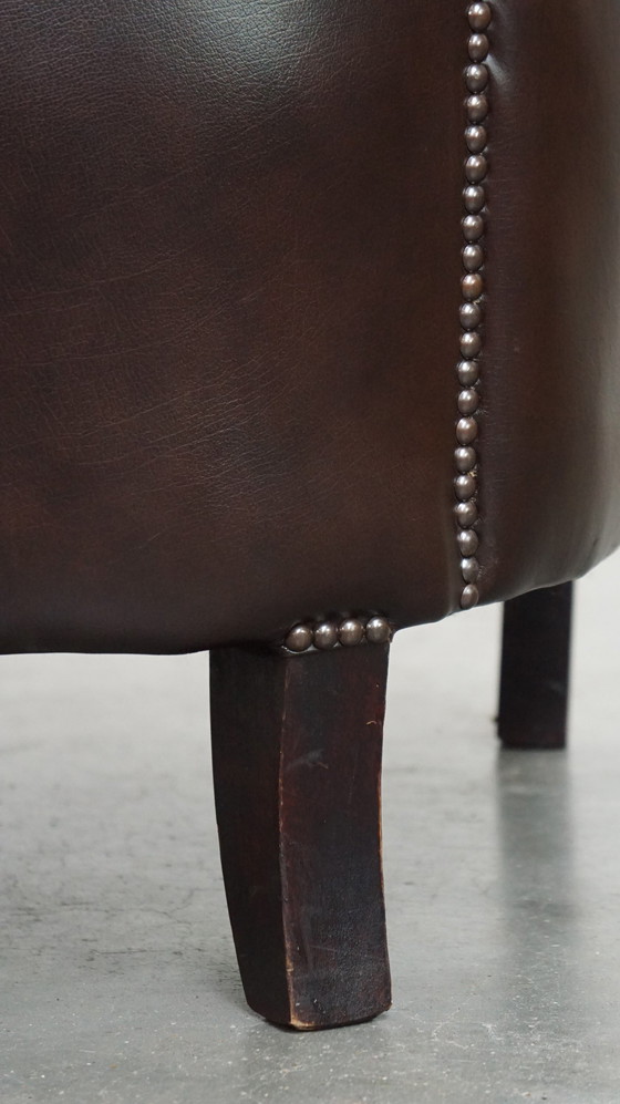 Image 1 of Beef Leather Club Armchair