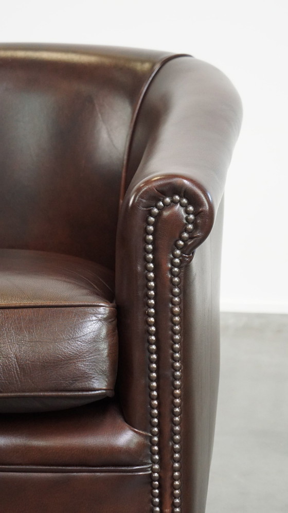 Image 1 of Beef Leather Club Armchair