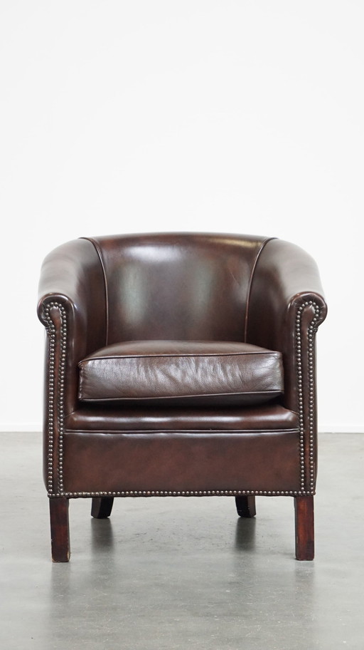 Beef Leather Club Armchair