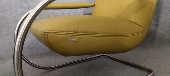 Image 1 of Koinor Sesssel + Stool Mid - Century 60s Danish Design Vintage Retro 60S Lounge Chair Armchair Leather