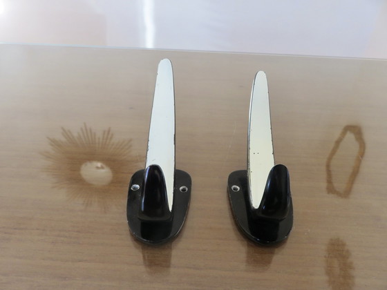 Image 1 of Pair of Streamline coat hooks, 1970