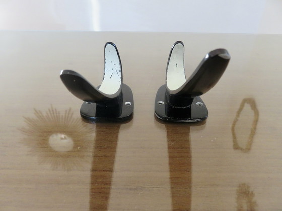 Image 1 of Pair of Streamline coat hooks, 1970