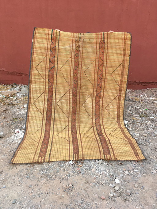 Mauritanian mat Touareg carpet 2.44 X 1.71 M