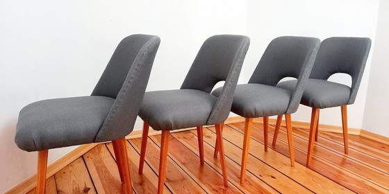 Image 1 of Czechoslovakian Chairs By O. Haerdtl For Ton, 1960S, Set Of 4