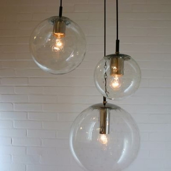 Image 1 of Raak Amsterdam Globo, Lampadario, Lampada a sospensione - C 1725 3 sfere