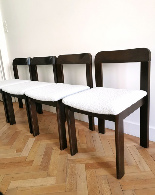 4x chaises de salle à manger vintage