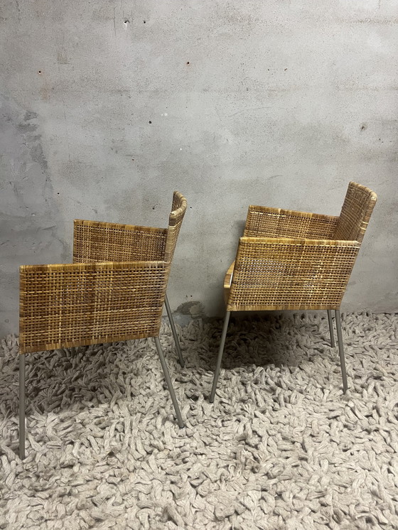 Image 1 of 6X Rattan Tiba Label Gerard Van Den Berg