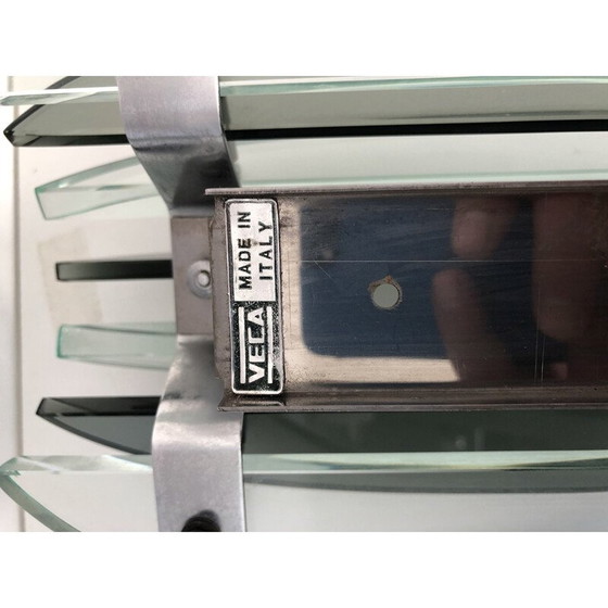 Image 1 of Specchio vintage Veca con 2 lampade da parete, Italia