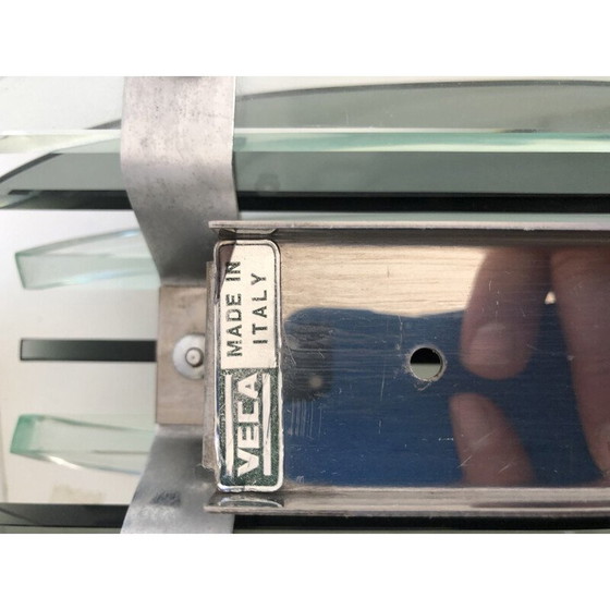 Image 1 of Specchio vintage Veca con 2 lampade da parete, Italia