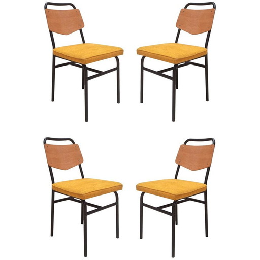 4 dining chairs, RAPHAEL - 1950s