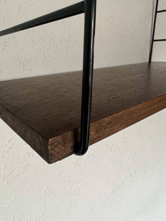 Image 1 of Compact Mid - Century string shelf