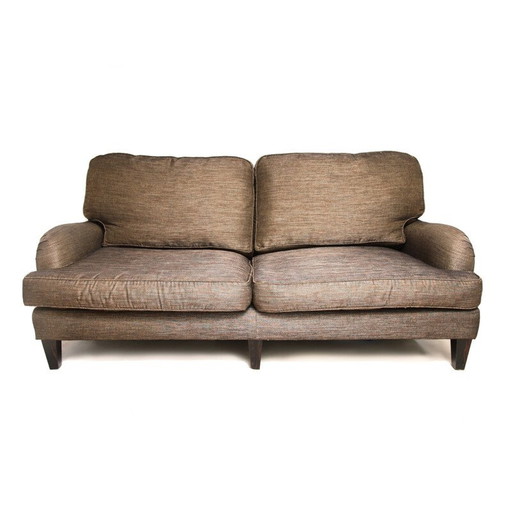 Tamarisk "Howards" 3-seater sofa in gloden brown fabric - 2000s