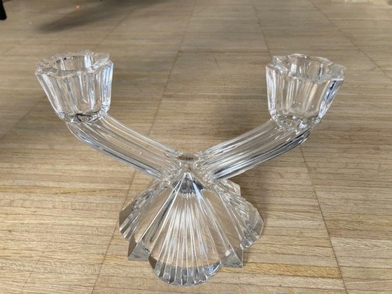 Image 1 of Glass Candlestick Art Déco Style