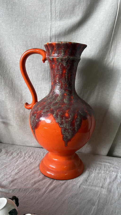 Xxxl Felor Orange Floor Vase