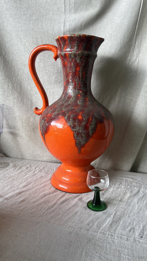 Xxxl Felor Orange Floor Vase