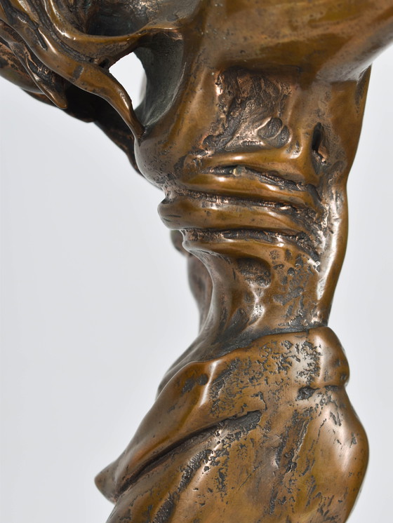 Image 1 of Salvador Dali - Christ of Saint John of the Cross - Bronze edition 3/19- 80 x 34 x 31 cm