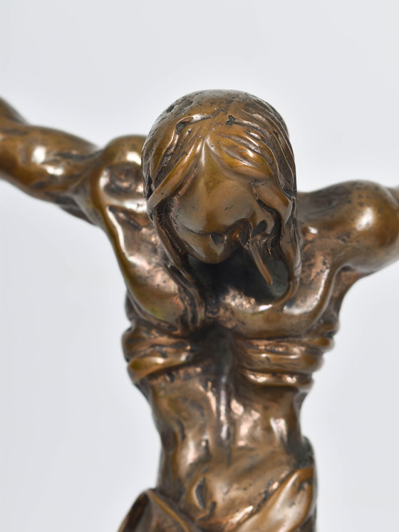 Image 1 of Salvador Dali - Christ of Saint John of the Cross - Bronze edition 3/19- 80 x 34 x 31 cm