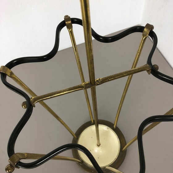 Image 1 of Midcentury Brass Mategot Hollywood Regency Umbrella Stand France 1950s