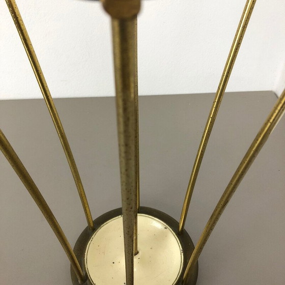 Image 1 of Midcentury Brass Mategot Hollywood Regency Umbrella Stand France 1950s