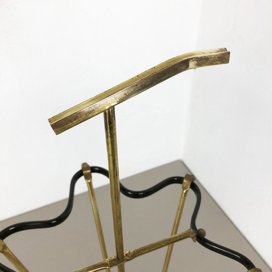 Image 1 of Midcentury Brass Mategot Hollywood Regency Umbrella Stand France 1950s