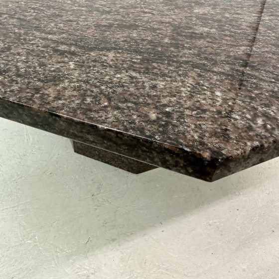 Image 1 of Mid Century Hexagonal Granite Coffee Table, 1980’S