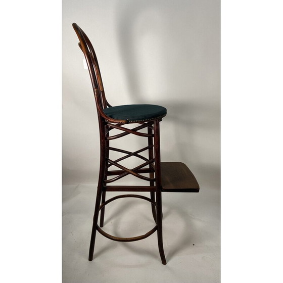 Image 1 of Vintage supervisor's chair in wood and fabric