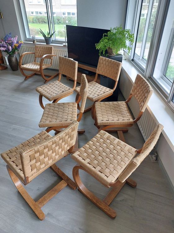 Image 1 of 6x Bas Van Pelt Dining Chairs