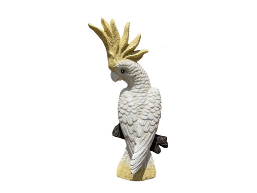 Cast Iron Cockatoo Decorative Ornament