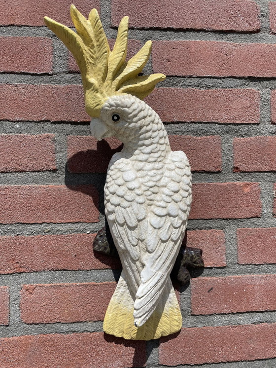 Image 1 of Cast Iron Cockatoo Decorative Ornament