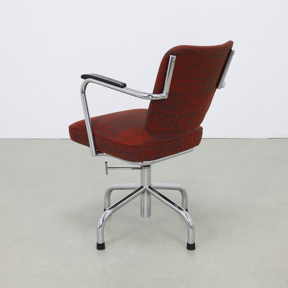 Image 1 of Vintage office chair with metal ottoman by Paul Schuitema for Fana, 1960