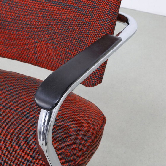 Image 1 of Vintage office chair with metal ottoman by Paul Schuitema for Fana, 1960
