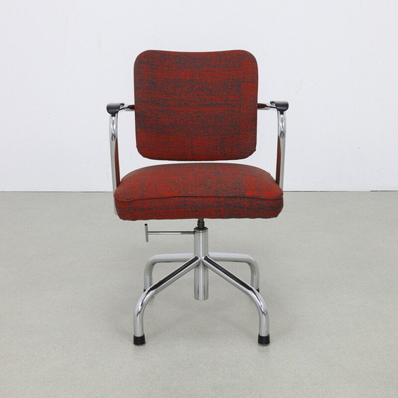Image 1 of Vintage office chair with metal ottoman by Paul Schuitema for Fana, 1960