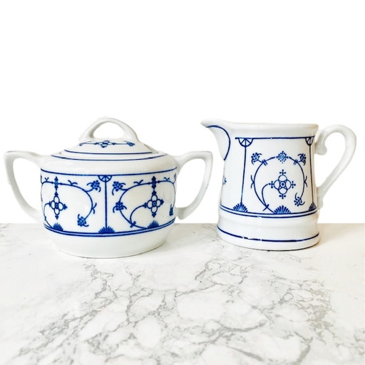 Jäger Blau Saks set de crème en porcelaine