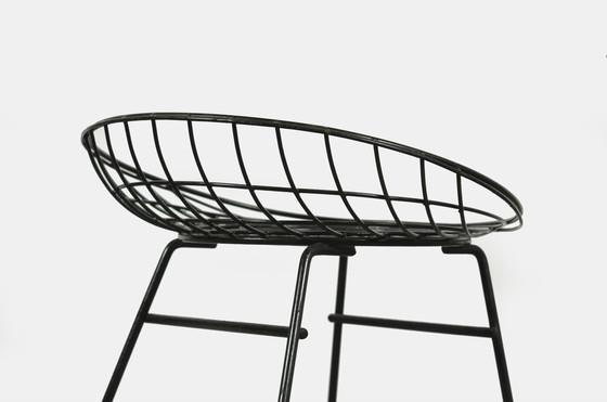 Image 1 of Cees Braakman and Adriaan Dekker, Pastoe stool wire steel